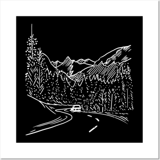 Roadtrip Vacation Outdoors Posters and Art